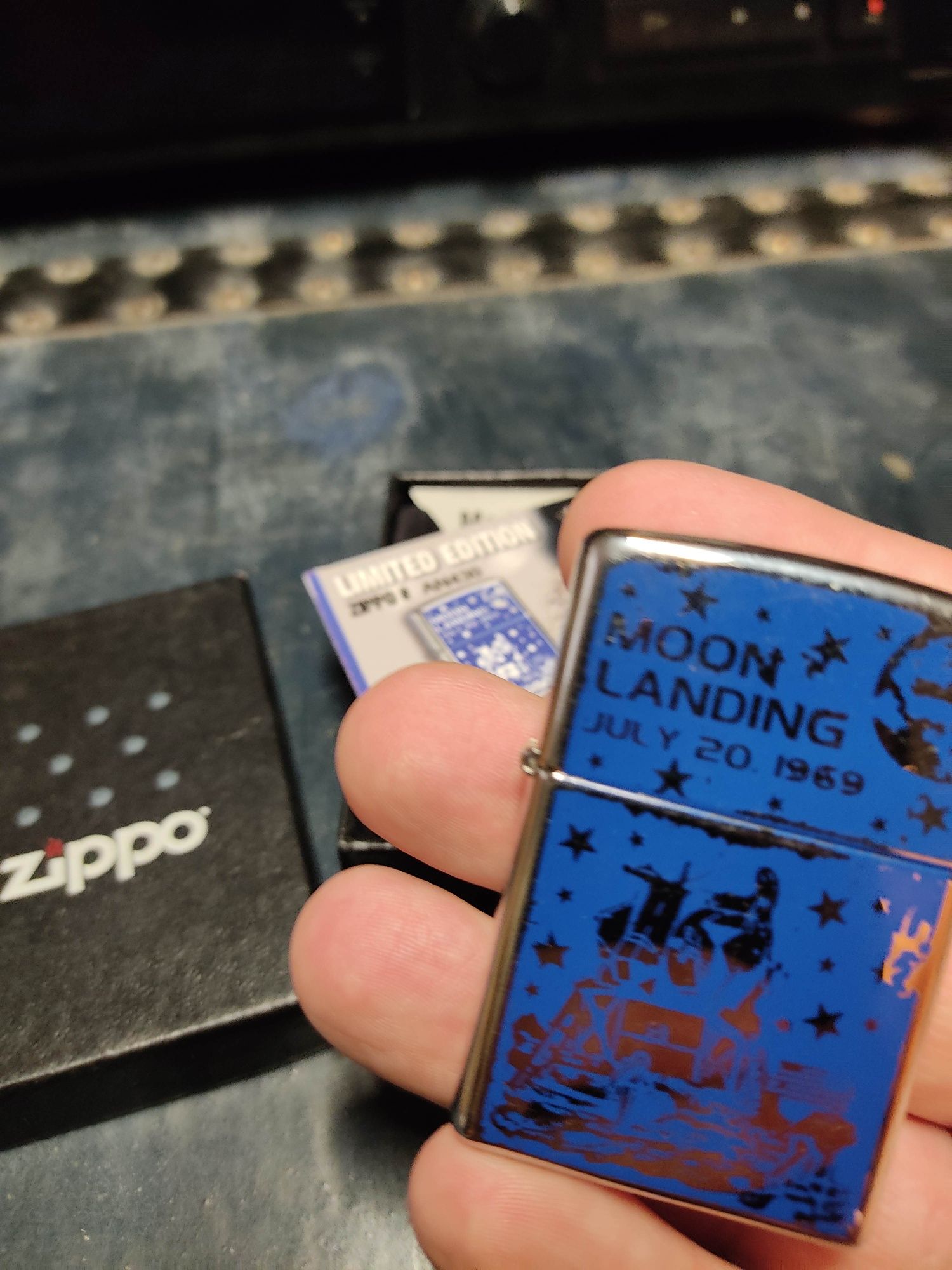 Isqueiro Zippo original Moon Landing F 09 edição especial