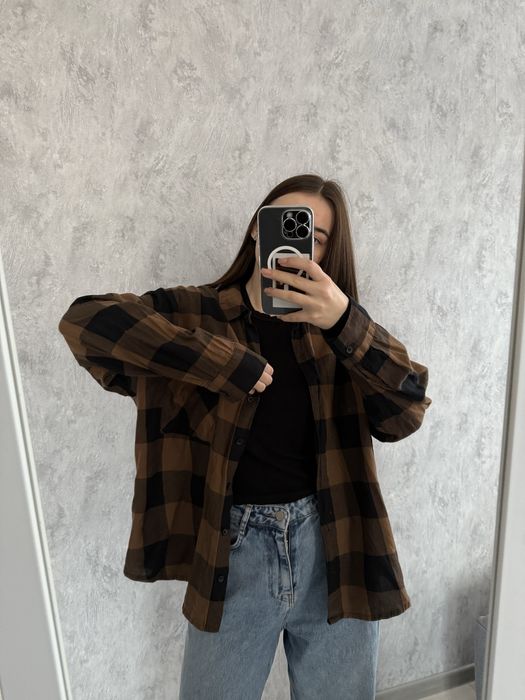 Сорочка в клітинку h&m