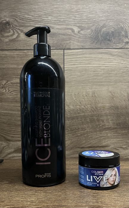 Szampon i maska niwelujące żółte tony