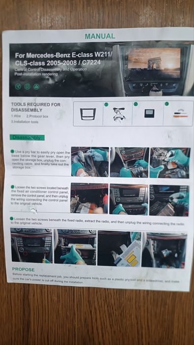 Штатна Андроїд Магнітола для Merc.-Benz E-Класс W211, 2/64Gb,GPS, НОВА