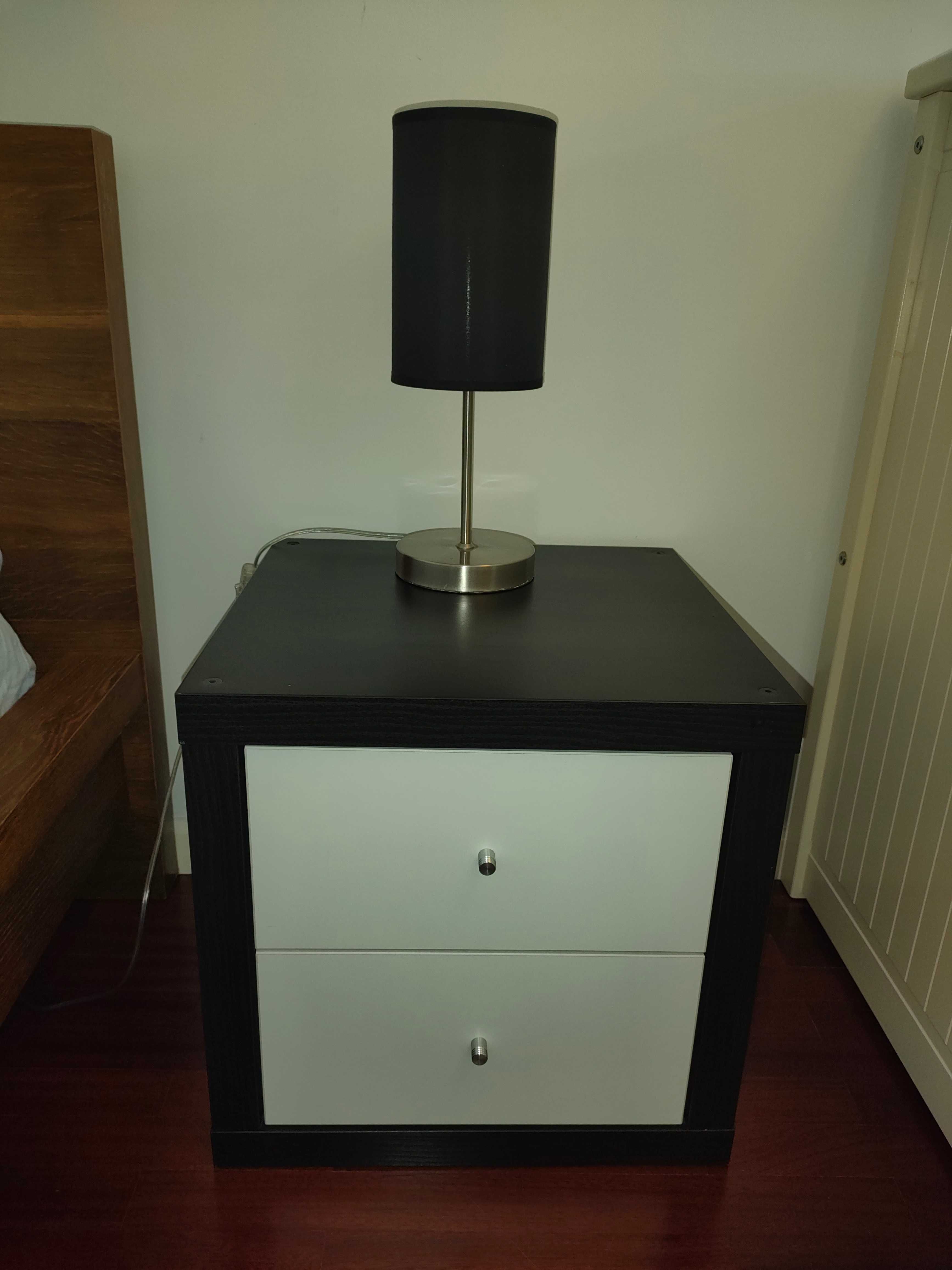 Cubo Kallax IKEA com módulo de 2 gavetas