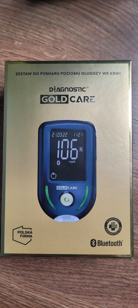 Glukometr DIAGNOSTIC GOLD CARE + 50 pasków gratis