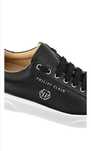 PHILIPP PLEIN Skórzane trampki Lo-Top Hexagon sneakersy Męskie czarne