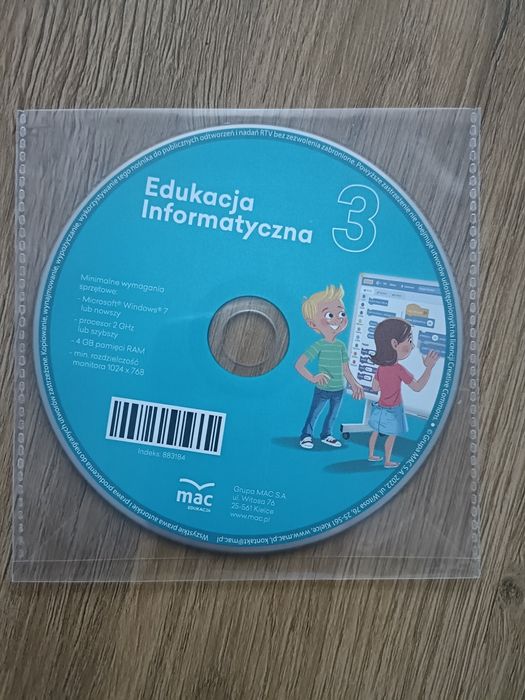 Płyta do edukacji informatycznej klasa 3