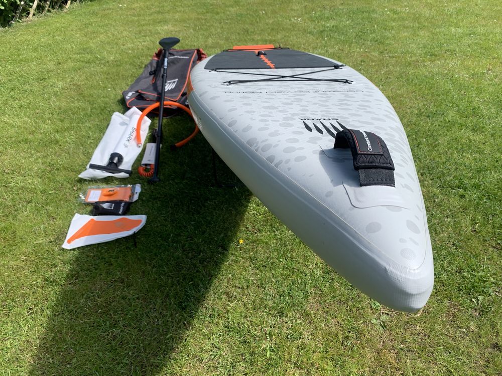 NOWA 2024r deska SUP 12,6x32x6  TOURING wiosło carbon 25PSI SHARK