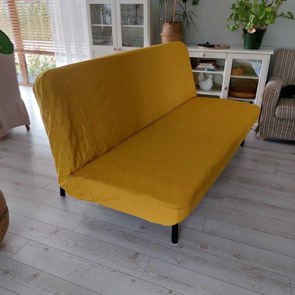 Sofa 3 osobowa ikea zółta NYHAMN