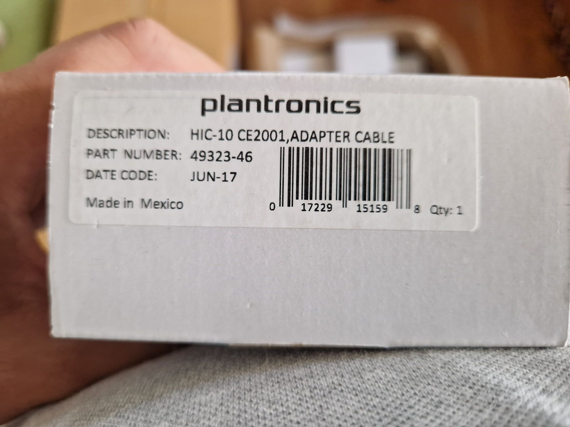 Cabo adaptador HIC-10 CE2001 - PLANTRONICS