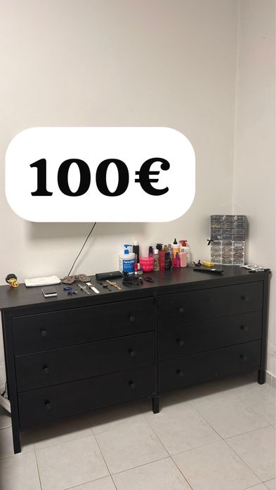 Comoda grande preta ikea