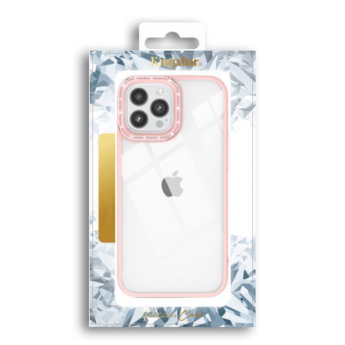 Etui iPhone 13 Pro Kingxbar Sparkle Różowy z Kryształami