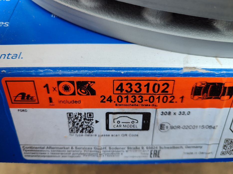 Tarcze hamulcowe Ford Transit