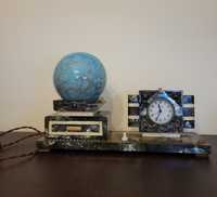 Relógio/candeeiro de mesa antigo