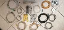 Pack de 18 cabos Ethernet RJ45 testados + 5 núcleos RJ45.