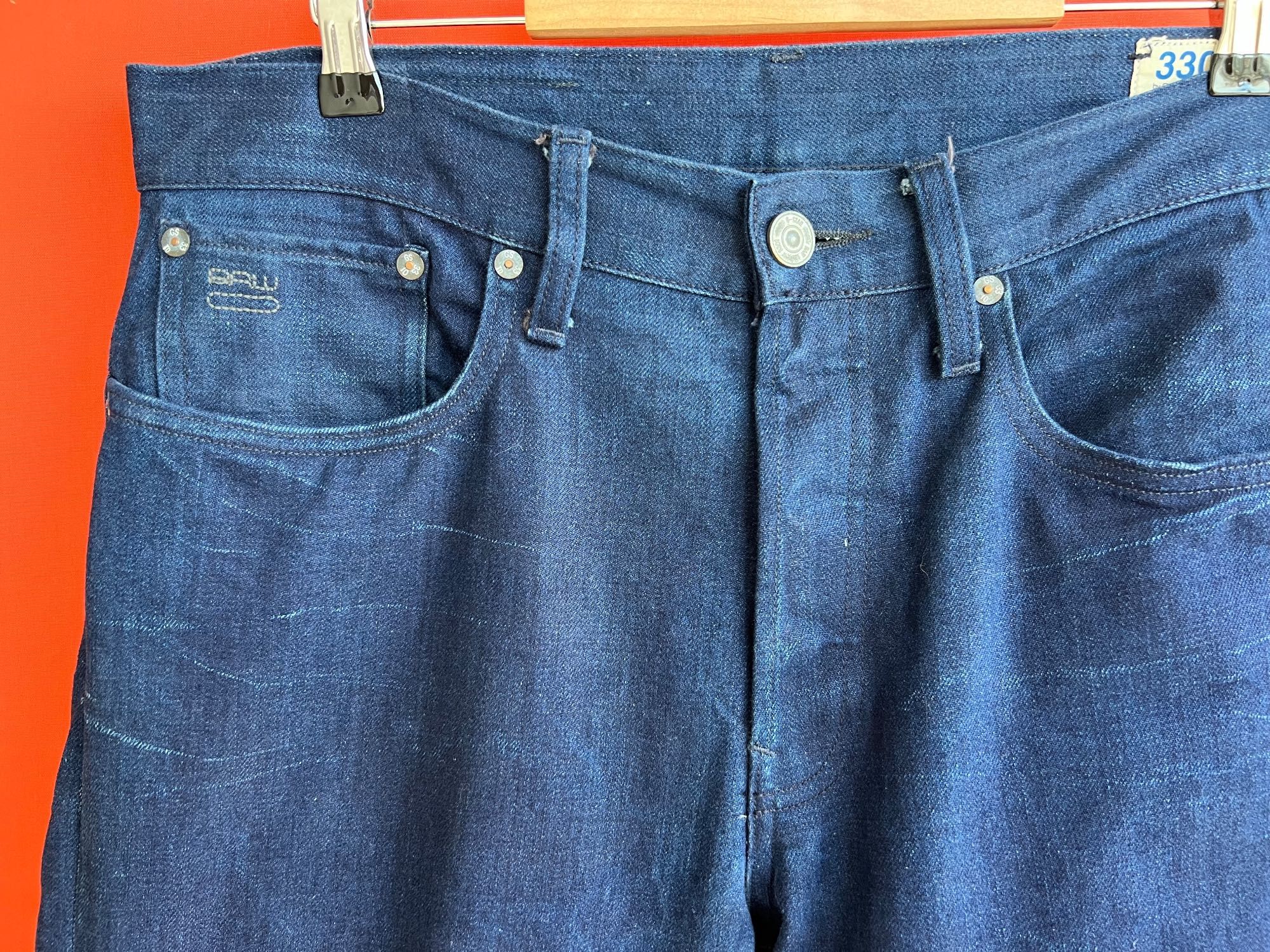 G-Star Raw 3301 Staright мужские джинсы штаны размер 33 34 Б У