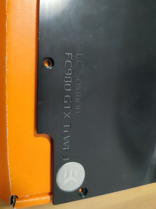 Waterblock EK GTX FC 980ti WF3 + Backplate