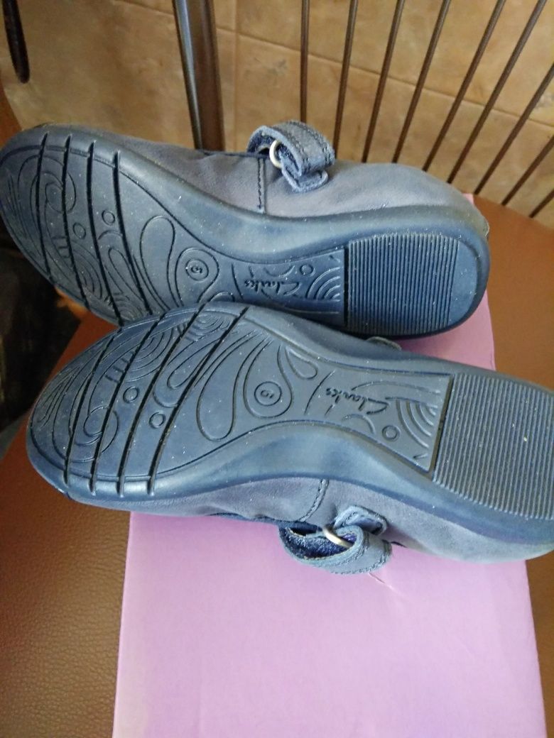 РАСПРОДАЖА. Балетки Туфли для девочки Clarks кожа р. 27, 16 см