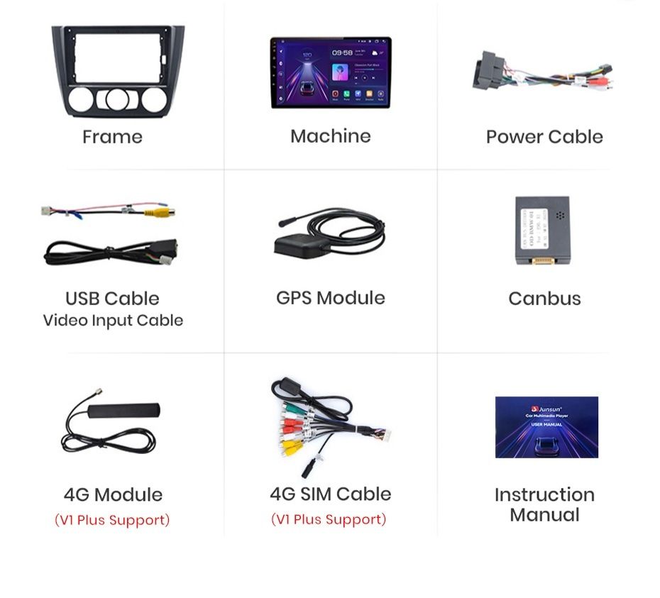 Radio nawigacja BMW seria 1 E87 E81 E82 E88 android GPS NAVI