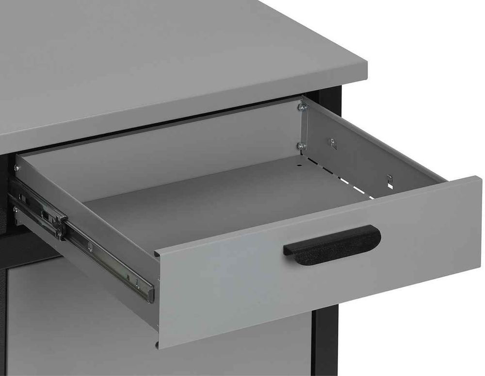 Stół warsztatowy PROFIWERK metalowy z szufladami 110 cm.