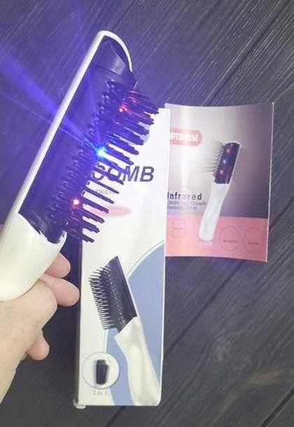 Расческа-вибромассажер с инфракрасным излучением, Comb XTK-016