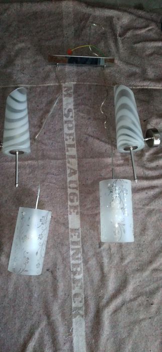 Lampa sufitowa+2sztuki kinkiet naścienny