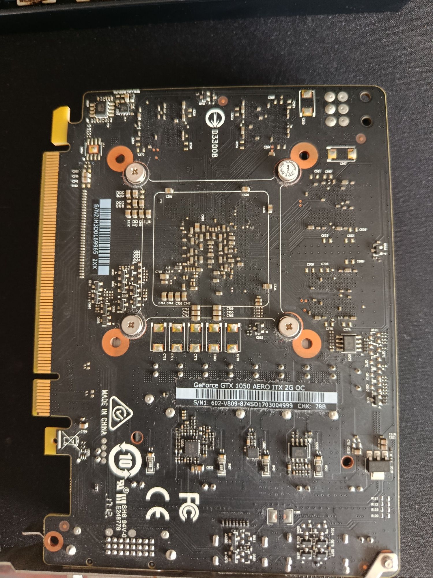 Placa gráfica NVidia GTX 1050 Msi 2gb