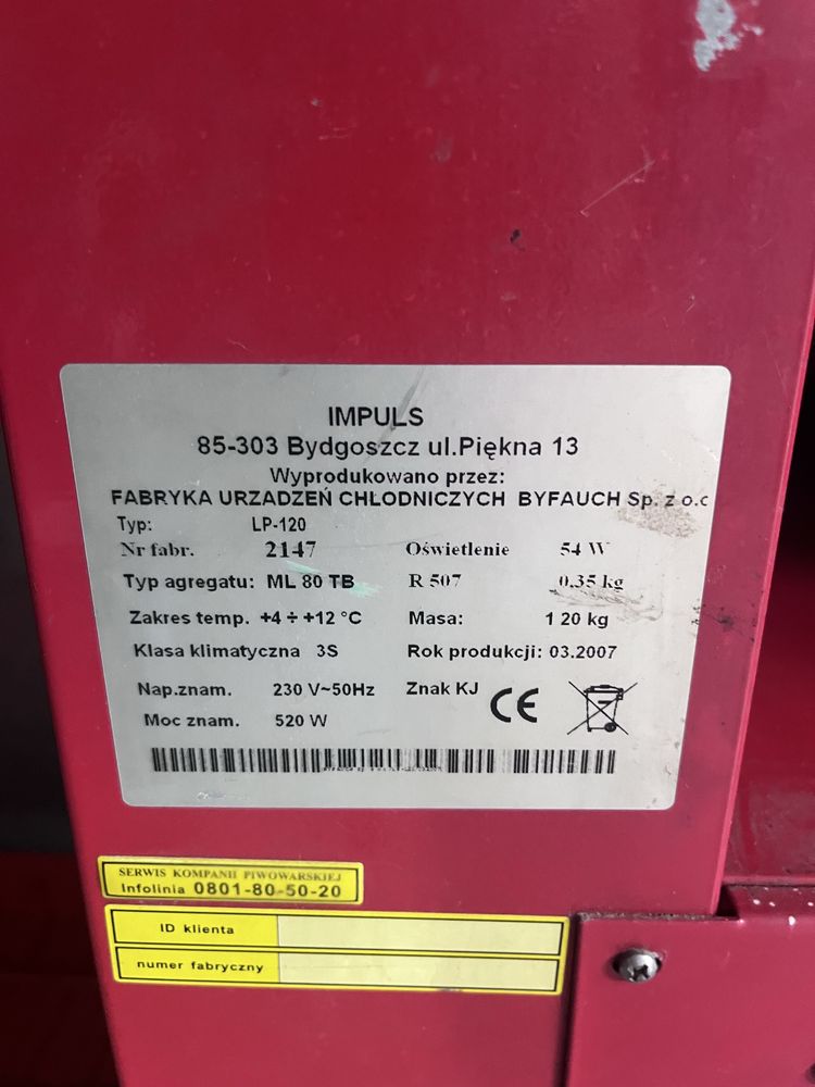 Chłodziarka ekspozycyjna IMPULS LP-120