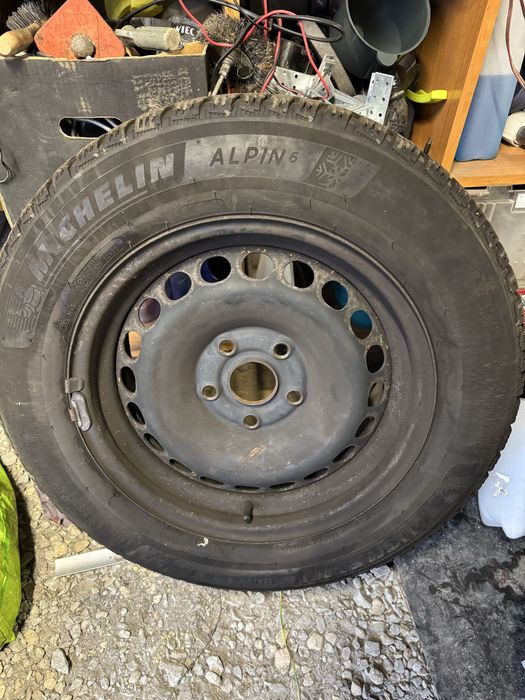 Felgi z oponami 5x112 195/65 R15 octavia II audi michelin zimowe opny