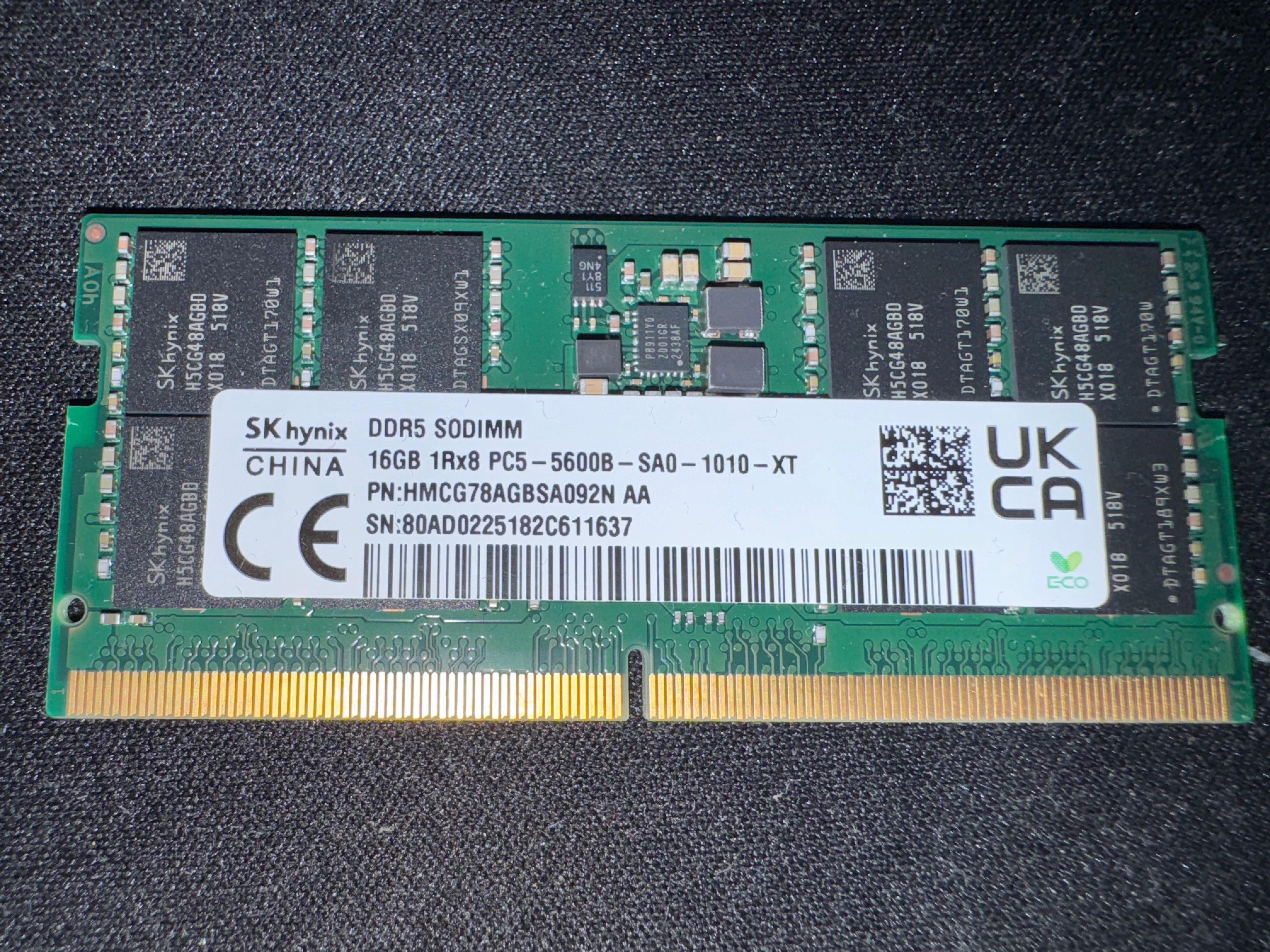 RAM 16GB DDR5 5600MHz do laptopa