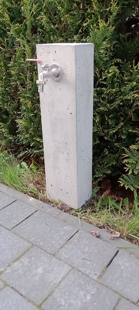 Kran ogrodowy betonowy punkt czerpalny