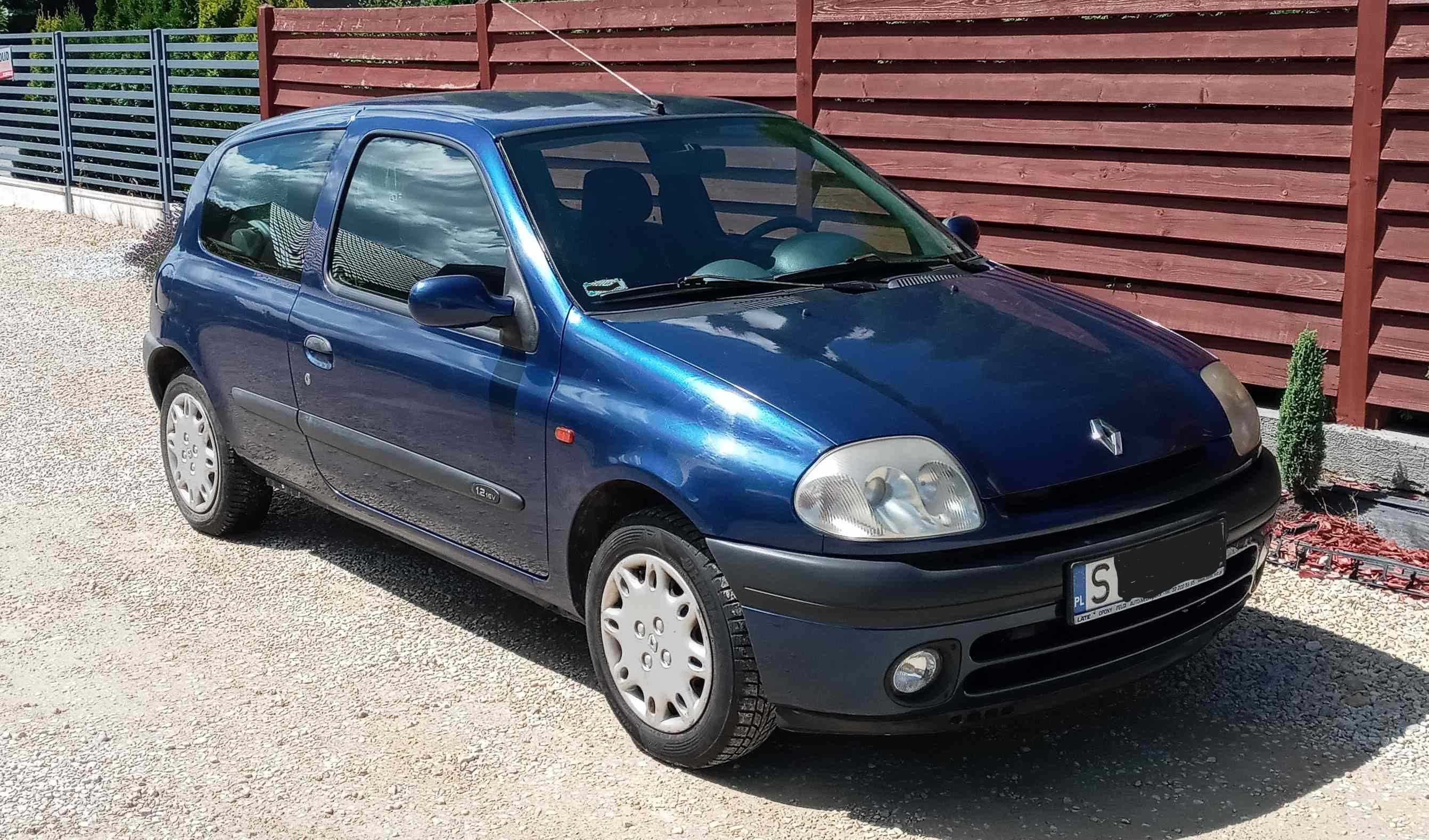Zadbane i uszanowane Renault Clio, benzyna, 2001 rok, przebieg 160.