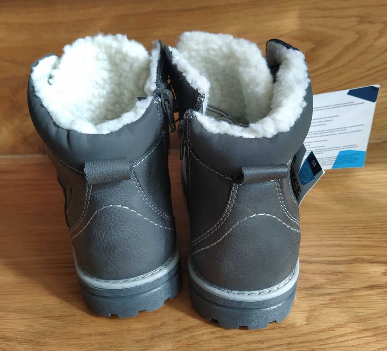 Buty chłopięce, trzewiki, półbuty ocieplane rozmiar 33 - nowe