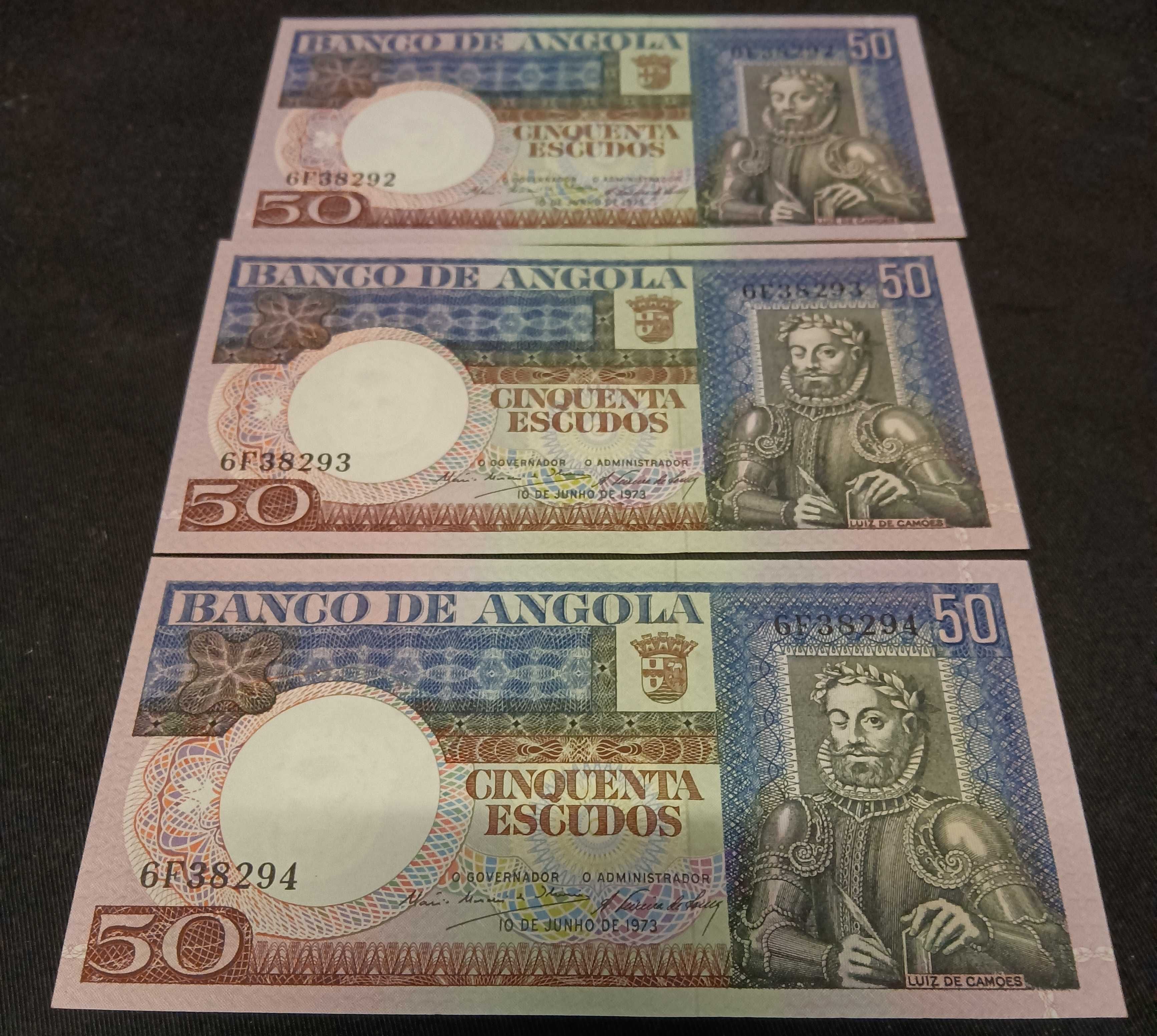 Banco de Angola Cinquenta Escudos Luis de Camões 1973