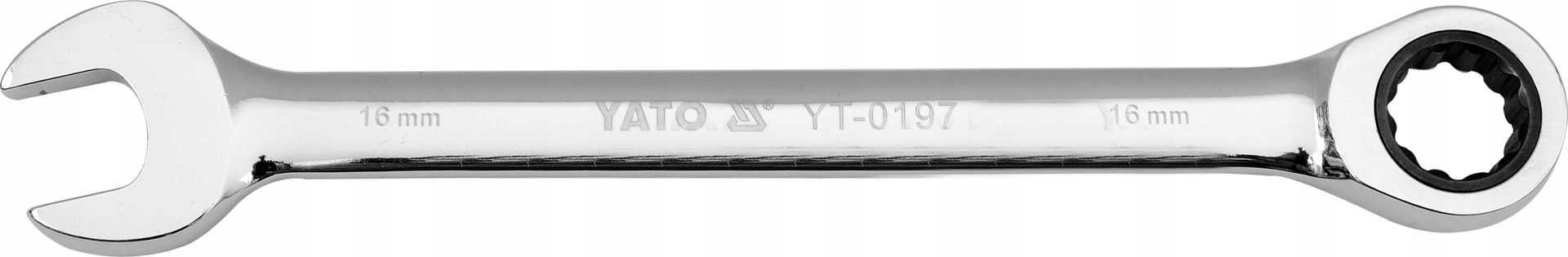 Klucz Płasko-Oczkowy z Grzechotką 12mm YATO, Wysoka Jakość, Nowy