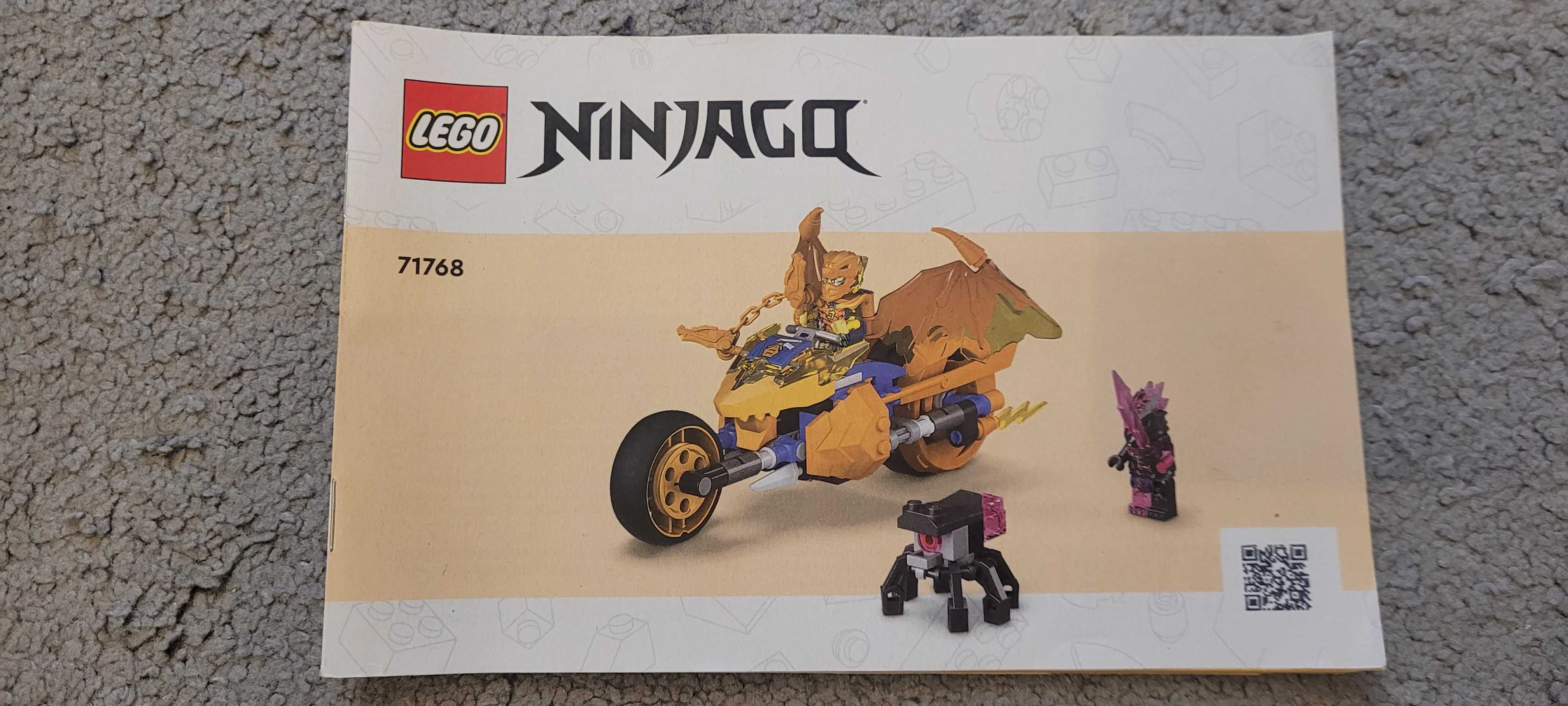 Lego Ninjago Złoty smoczy motocykl Jaya 71768 + dodatkowy ludzik