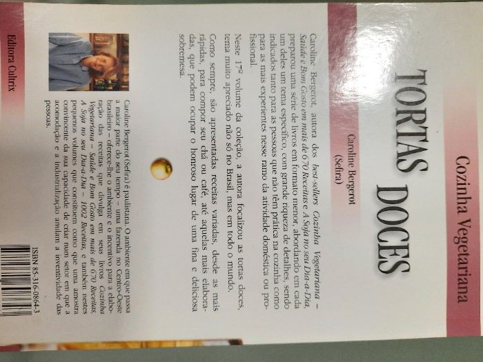 livro cozinha vegetariana - Tortas doces