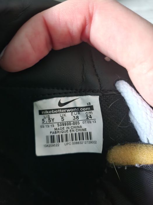 Czarne adidasy nike blazer mid sznurowane Rozmiar 38 zamsz