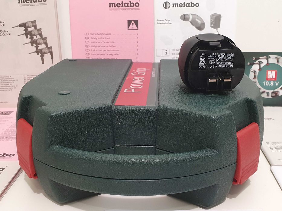 Zestaw walizka + akumulator 4,8v 1.25Ah Metabo Power Grip wkretarka