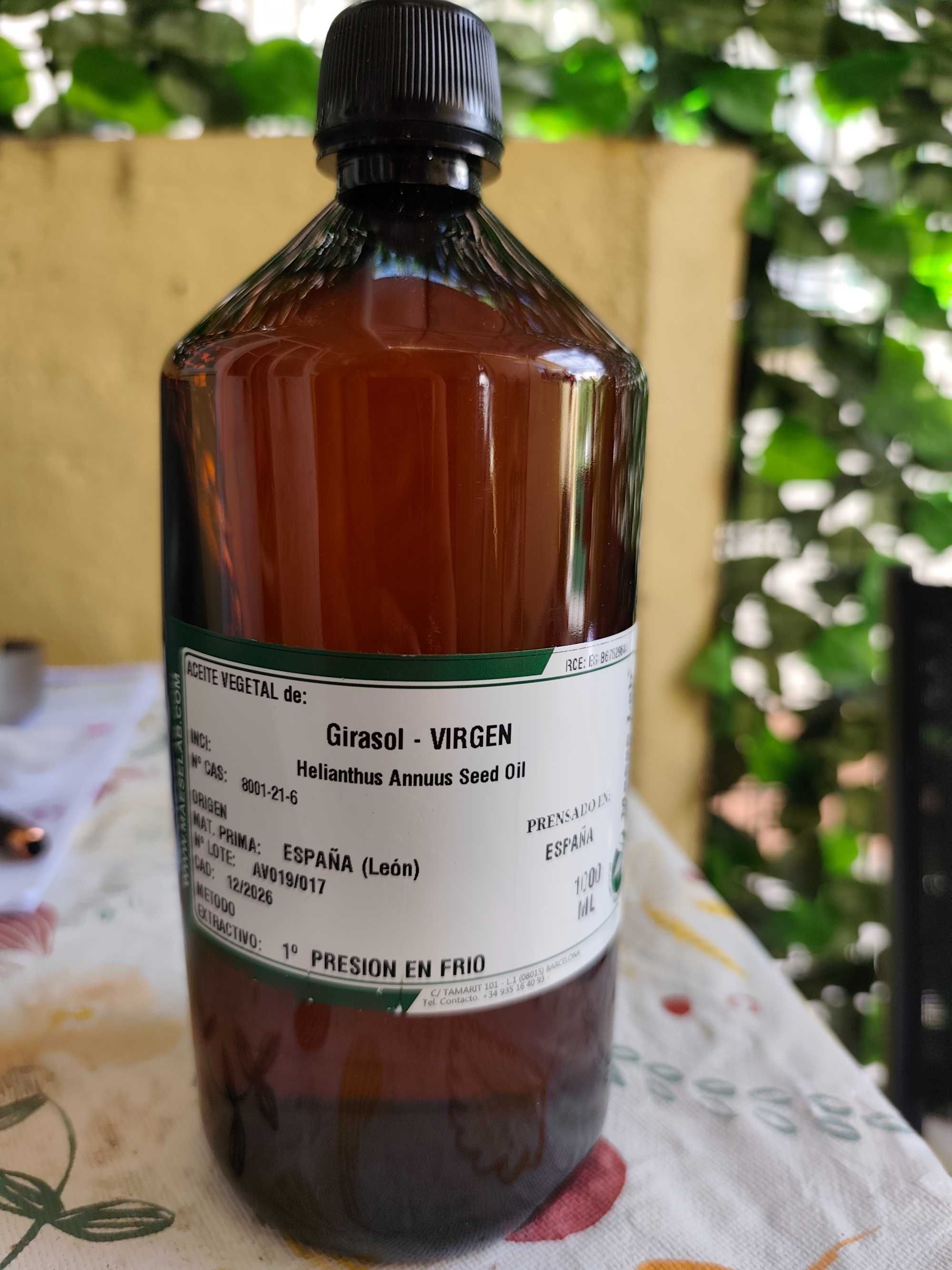 Girassol Virgem Prensado a Frio 1000ml