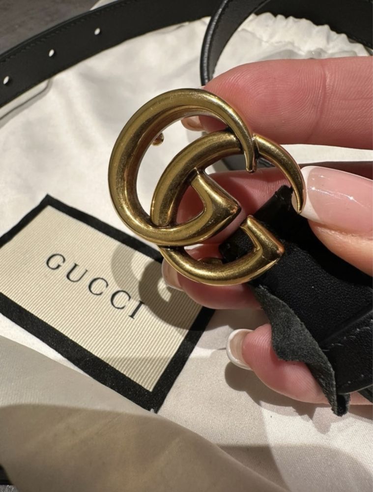 Pasek Gucci czarny