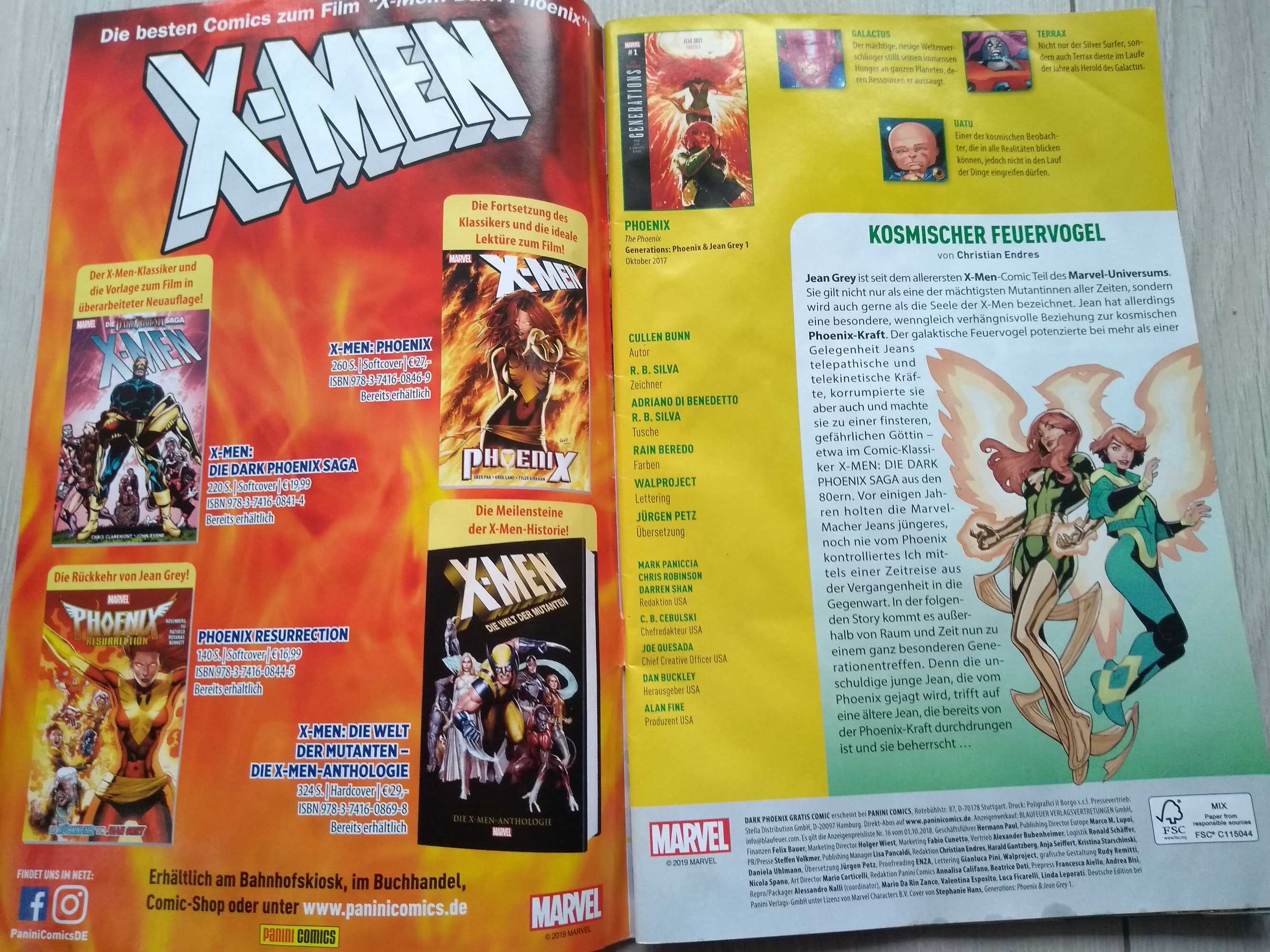 X-Men Dark Phoenix po niemiecku KOMIKS