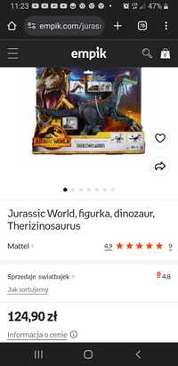 Therizinosaurus jurassic world mattel