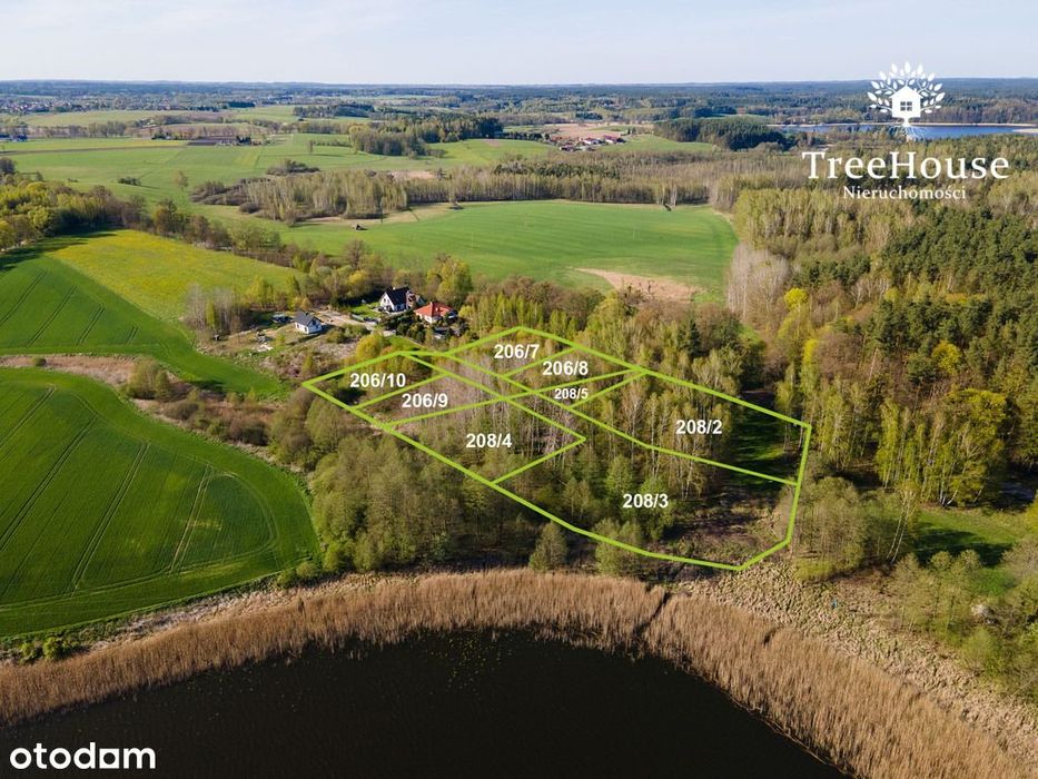 Działka z linią brzegową Warmia/Mazury