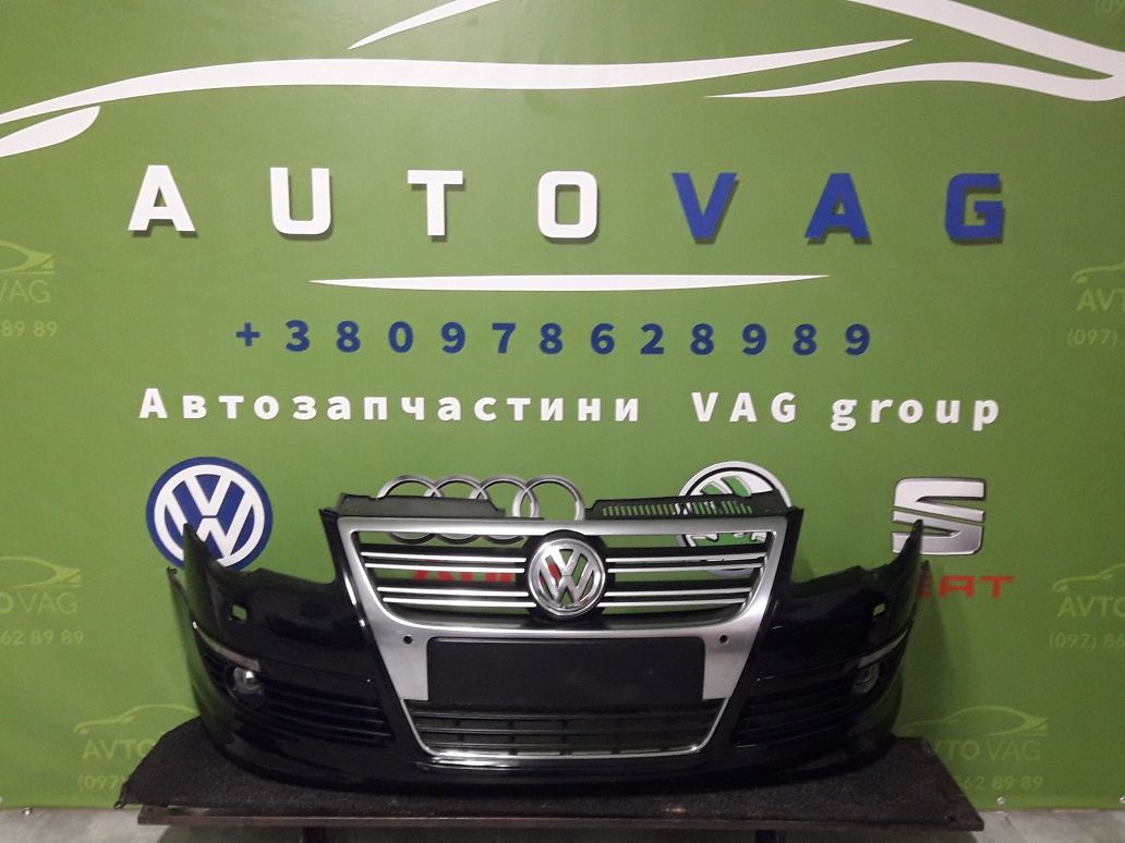 Бампер  Губа Volkswagen Passat B6 Rline