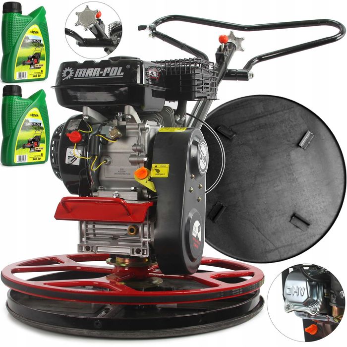 Zacieraczka spalinowa do betonu 7.0HP 60 CM + talerz + 2 x olej M79504