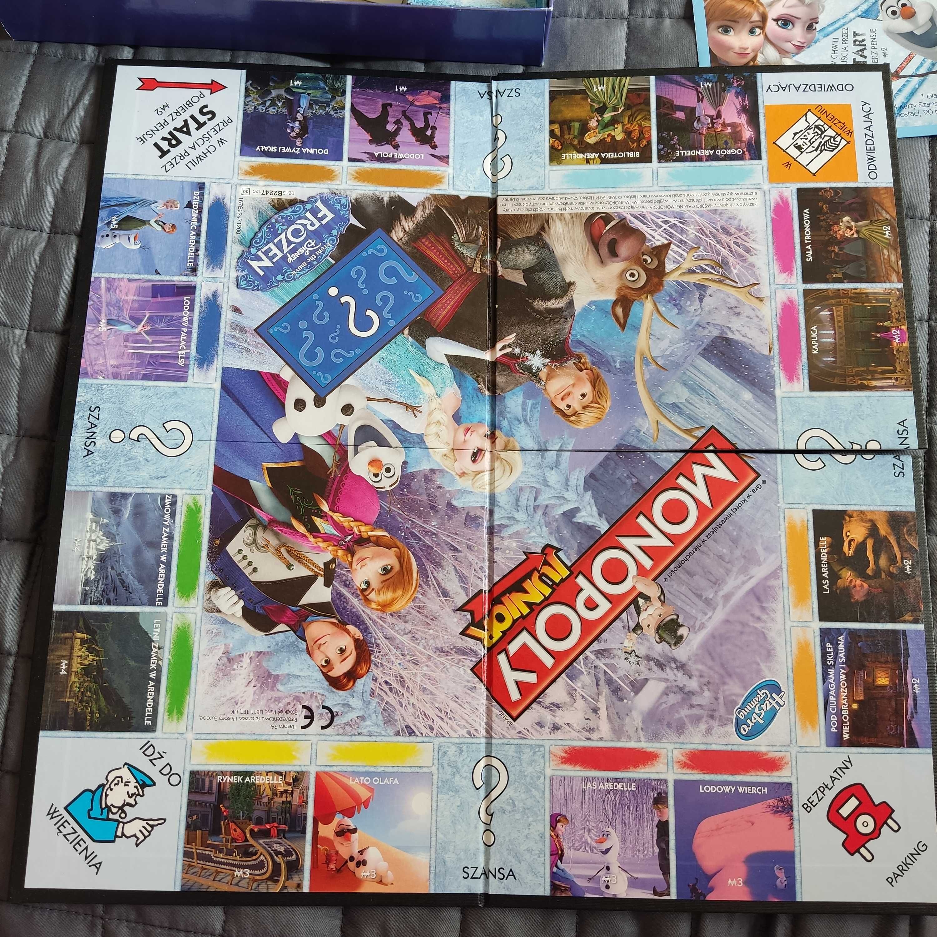 Gra Monopoly junior Kraina lodu