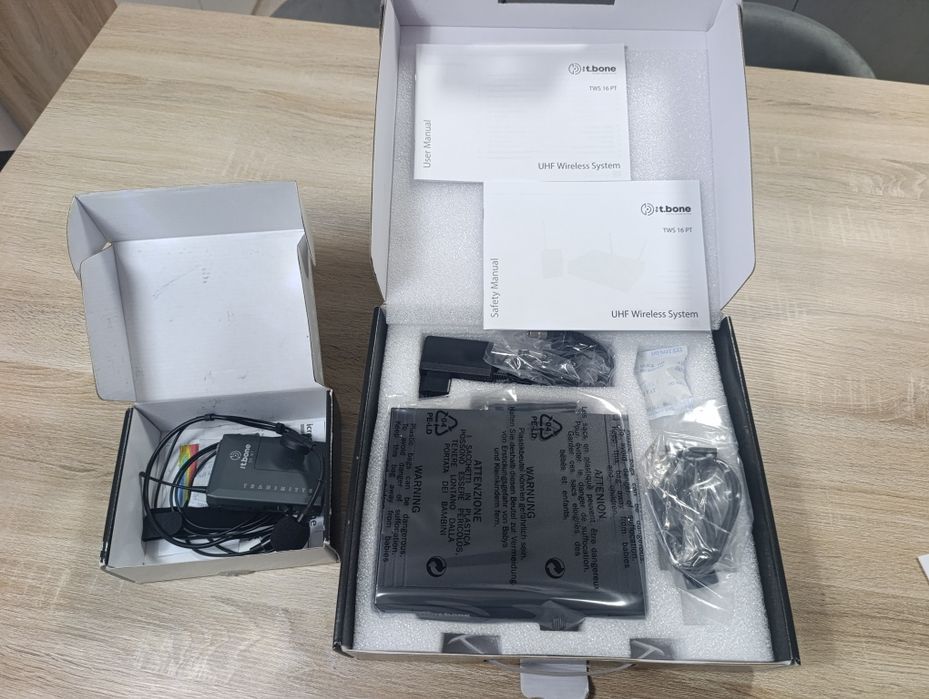 Microfone Headset sem fios - t.bone TWS Headset  863 MHz