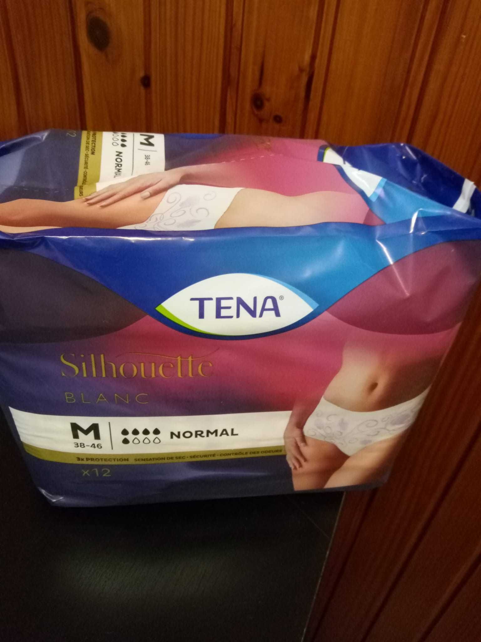 Cueca descartável Tena Silhueta Normal M 12 White 12un