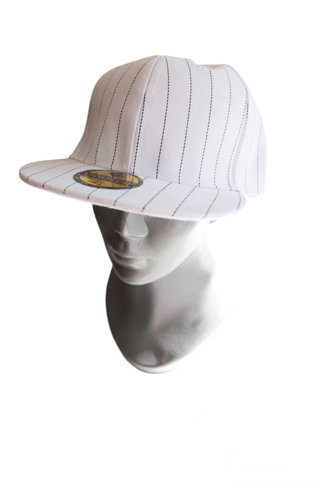 Czapka z Daszkiem Męska CAP BIAŁA 57 cm Koszykówka na Deskorolkę Modna