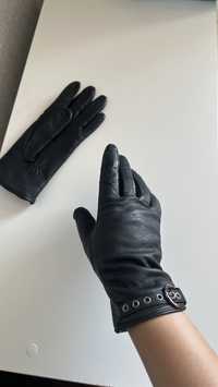 Жіночі шкіряні рукавички (перчатки). Розмір 7,5