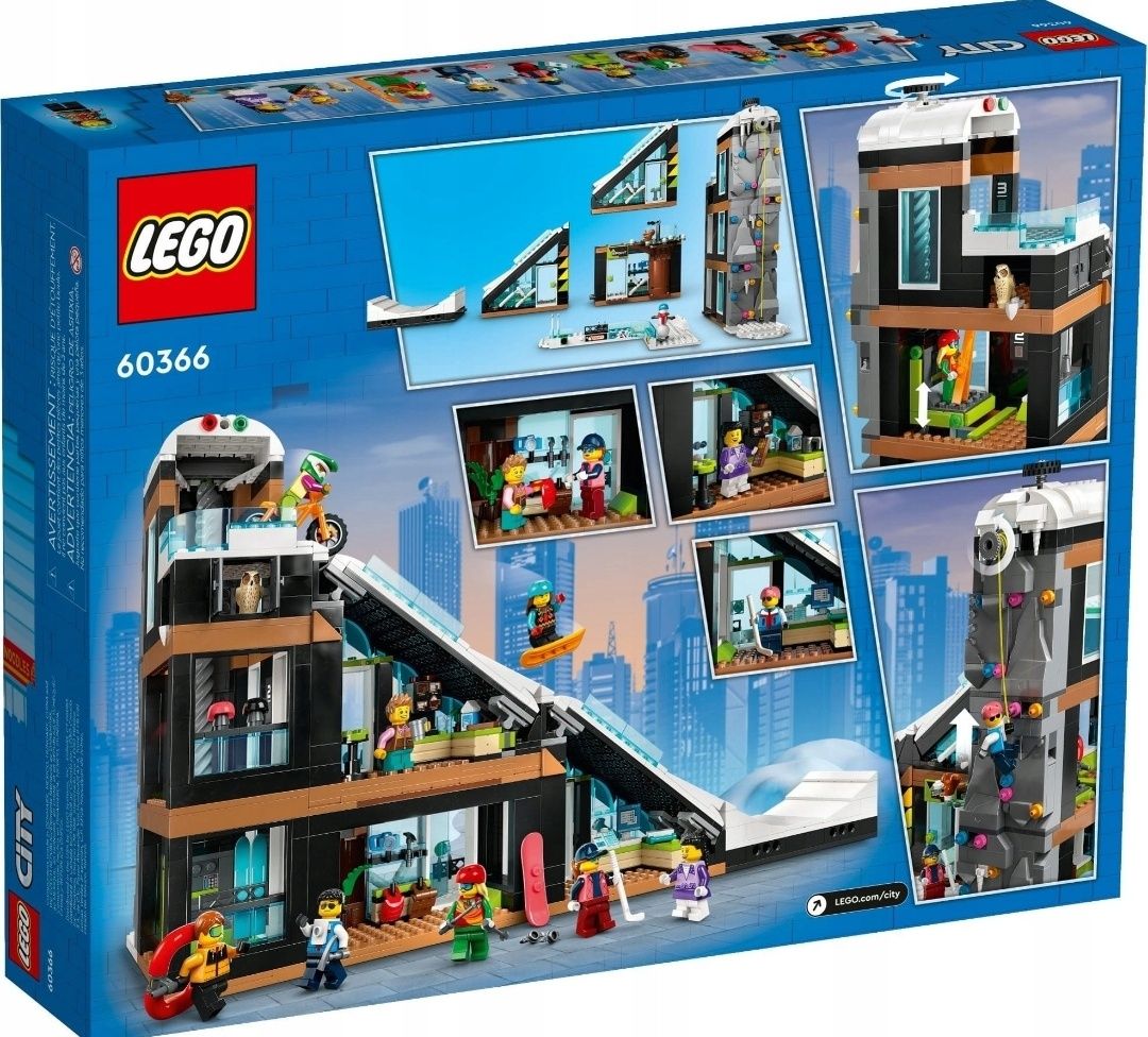 NOWE Lego CITY 60366 Centrum narciarskie i wspinaczkowe