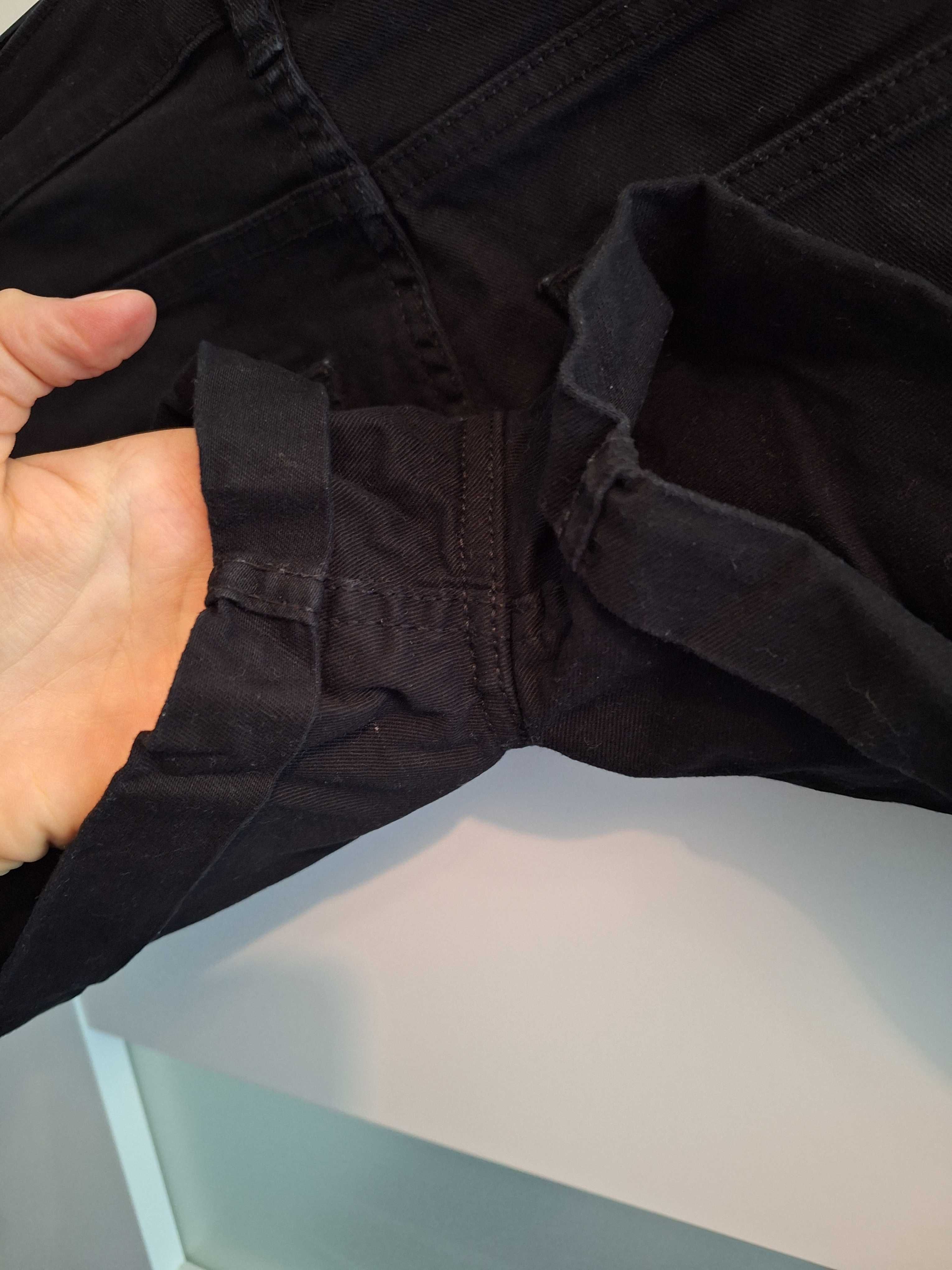 Czarne jeansowe szorty spodenki H&M 38